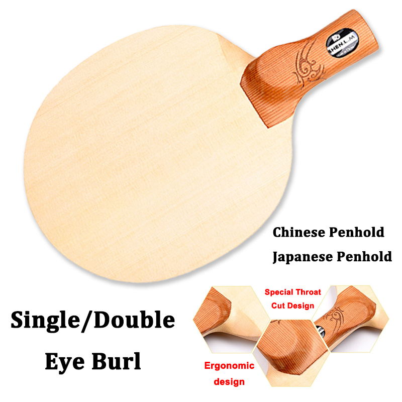 Table Tennis In Japanese - Desain Khusus Throat Cut 1-Ply Hinoki